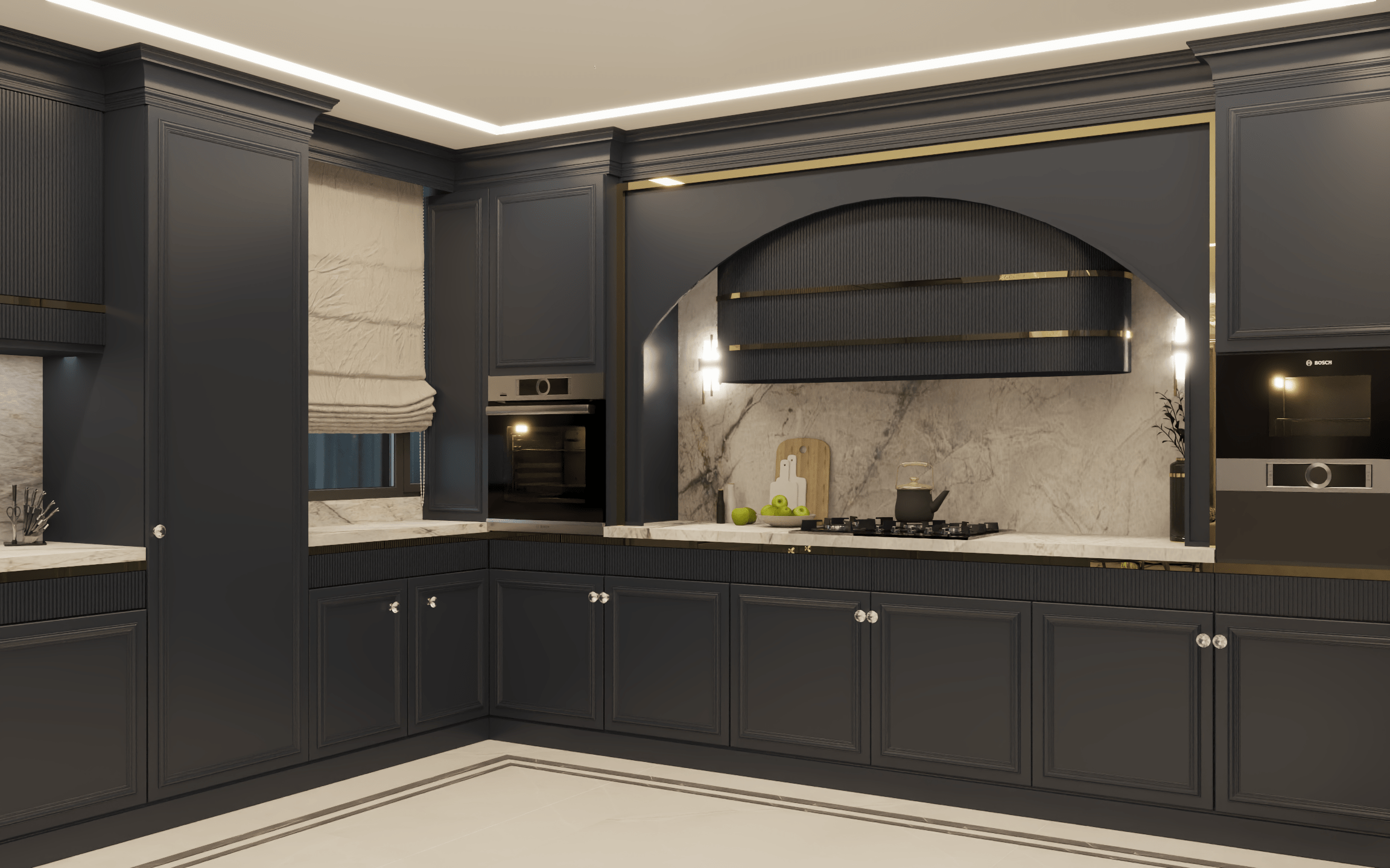 🏠 طراحی داخلی آشپزخانه| پروژه بازسازی کوی سینا – ایل گلی