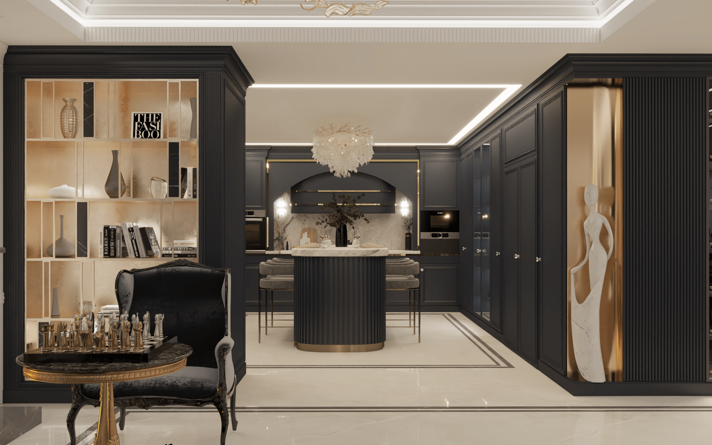 🏠 طراحی داخلی آشپزخانه| پروژه بازسازی کوی سینا – ایل گلی