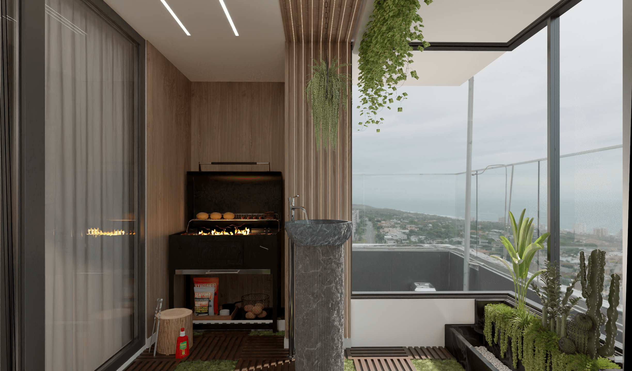 🏠 طراحی تراس 1| پروژه بازسازی کوی سینا – ایل گلی
