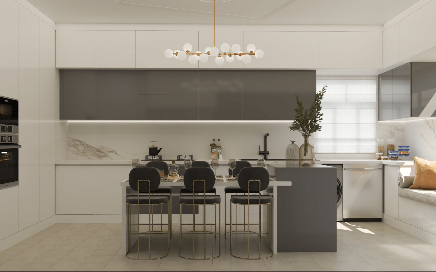 🏠 طراحی کابینت اشپزخانه مدرن| پروژه کوی فردوس