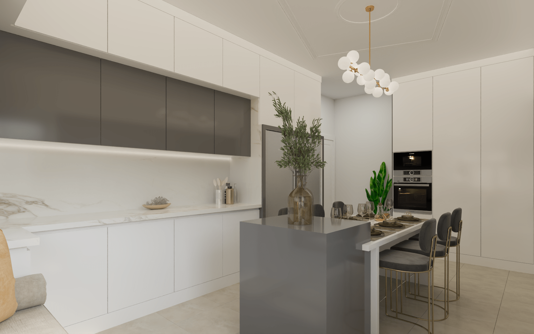 🏠 طراحی کابینت اشپزخانه مدرن| پروژه کوی فردوس