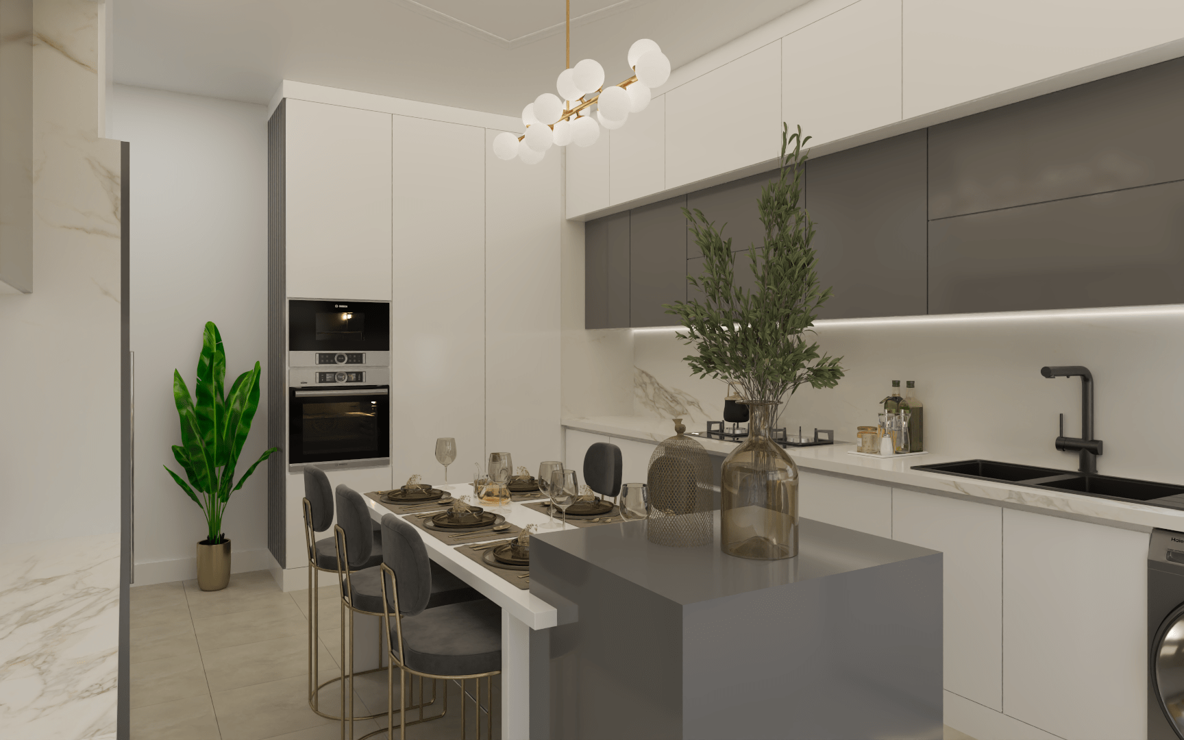 🏠 طراحی کابینت اشپزخانه مدرن| پروژه کوی فردوس