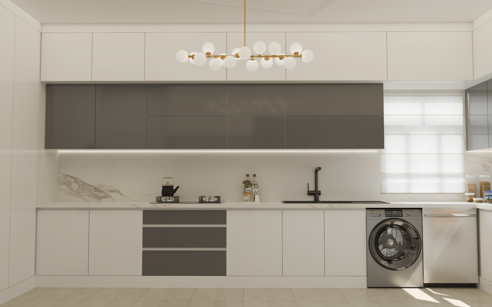 🏠 طراحی کابینت اشپزخانه مدرن| پروژه کوی فردوس