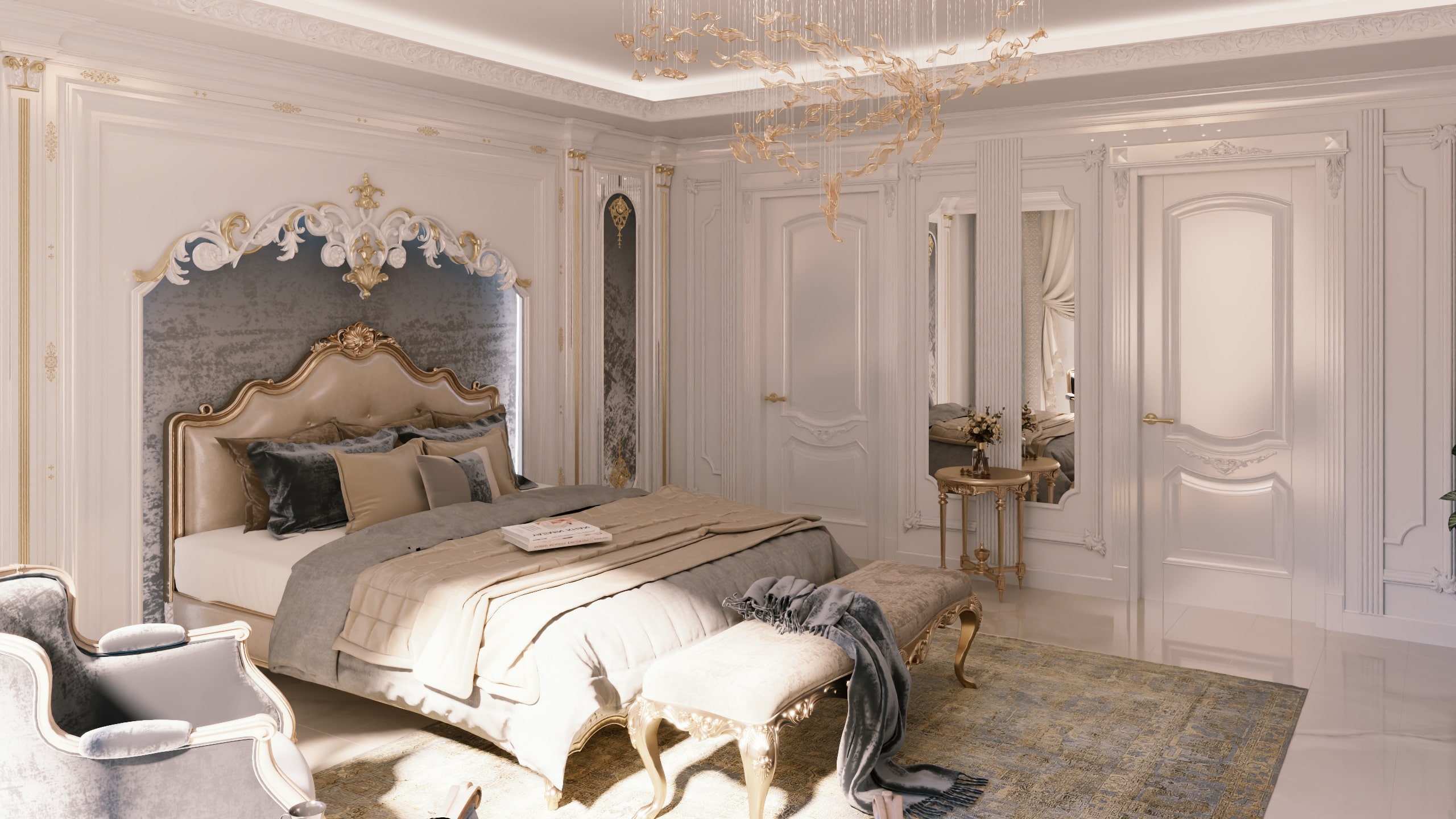🏠 اتاق مستر پروژه بازسازی خاوران | وقار سبک کلاسیک