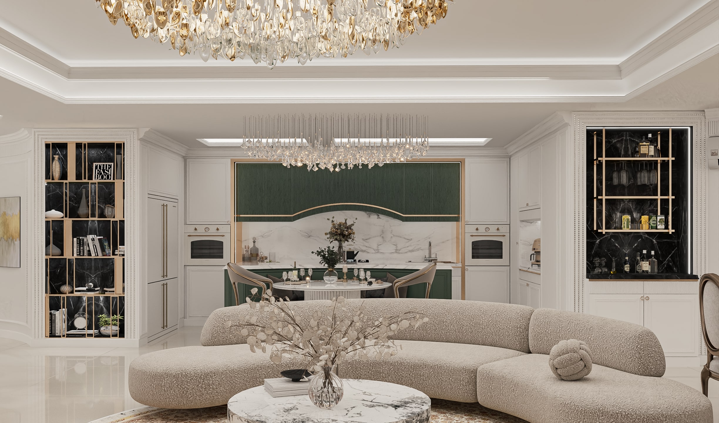 🏠 پروژه آنا-ولیعصر | بازسازی یک آپارتمان در ساختمان معروف آنا در تبریز