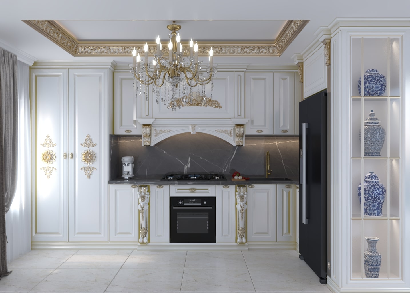 🏠 طراحی داخلی آشپزخانه | پروژه بازسازی آزادی – سقز