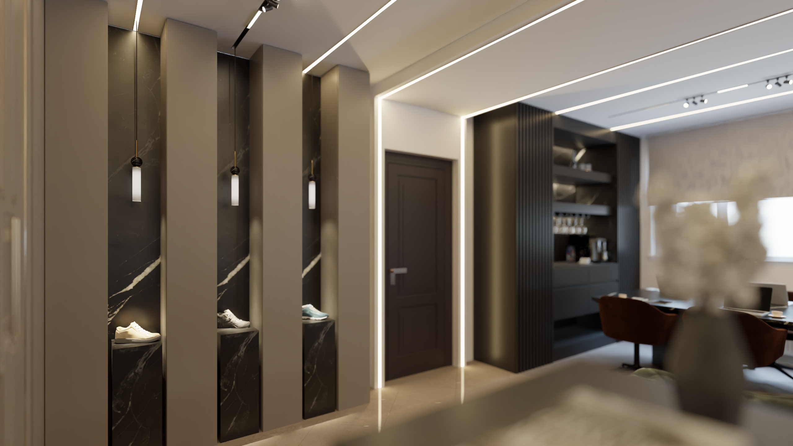 🏠 اتاق مدیریت کارخانه کفش ساتر