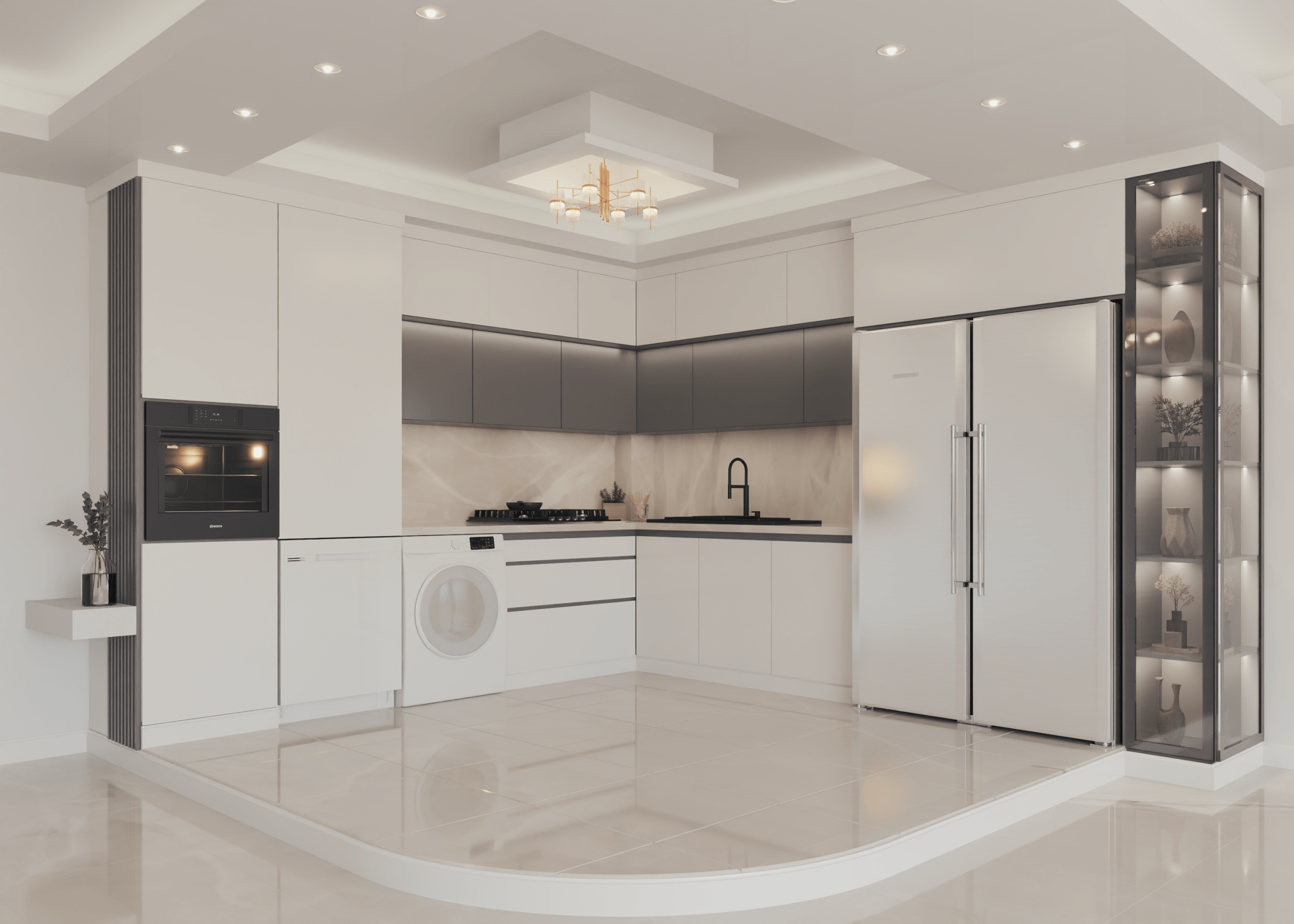 🏠 طراحی داخلی آشپزخانه مدرن| پروژه مرند
