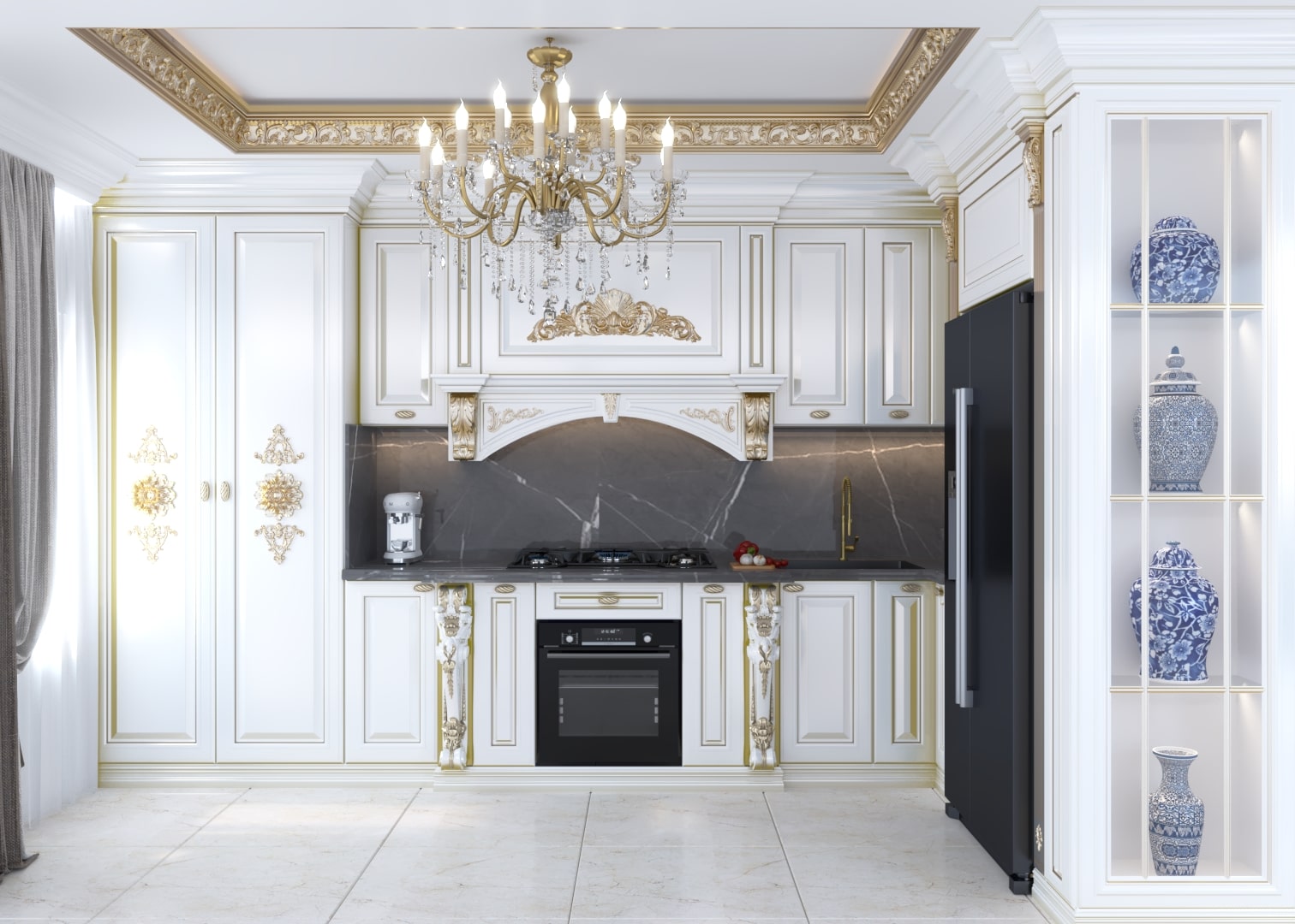 🏠 طراحی داخلی آشپزخانه | پروژه بازسازی آزادی – سقز